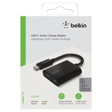 BELKIN RockStar Connect USB C Audio+Charge Adapter