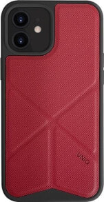 чехол силиконовый красный iPhone 12 mini Uniq