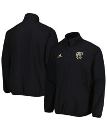 adidas men's Black Vegas Golden Knights COLD.RDY Quarter-Zip Jacket