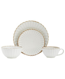 Baum shella 16 Piece Dinnerware Set, Service for 4