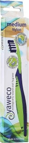 Zahnbürste mittel grün-blau - Yaweco Toothbrush Nylon Medium