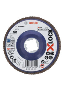 Bosch X-LOCK Fächerschleifscheibe, gerade Ausführung, Kunststofftragplatte, Ø125 mm, K 60, X571, Best for Metal, 1 Stück D = 125 mm; K = 60, gerade купить онлайн