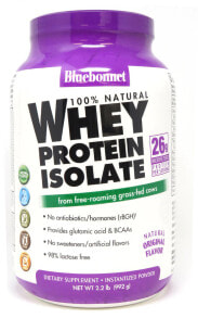 Whey Protein bluebonnet Nutrition 100% Natural Whey Protein Isolate Natural Original -- 2.2 lbs
