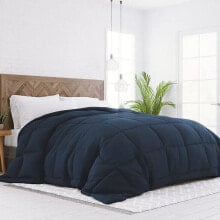 Home Collection Navy Blue All Season Premium Down-Alternative Comforter Twin