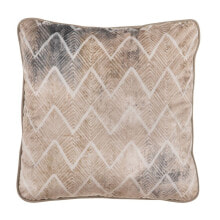 Cushion Beige Geometric 45 x 45 cm Squared