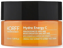 Feuchtigkeitsspendende Sorbetcreme für das Gesicht - Korff Hydra Energy C Sorbet Face Cream