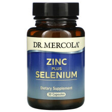 Цинк dr. Mercola, Zinc plus Selenium, 30 Capsules