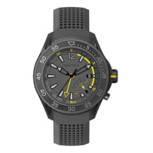 Мужские наручные часы с ремешком Мужские наручные часы с черным силиконовым ремешком Nautica NAPBRW006 ( 45 mm)