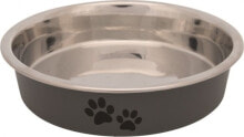 Миски и поилки для кошек Trixie Bowl for short dog breeds, stainless steel, 0.25 l / o 13 cm