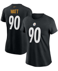 Nike women's T.J. Watt Black Pittsburgh Steelers Name Number T-shirt