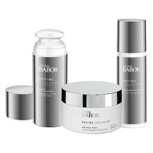 Intensive Doctor BABOR Cleansing Routine, Detox Lipo Cleanser, Cleansing Balm, 100 ml + Rebalancing Liquid, Balancing Facial Toner, 200 ml + AHA Exfoliating Pads with Fruit Acid Exfoliation, Pack of