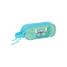 SAFTA Stitch Aloha Double pencil case