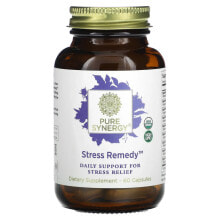Растительные экстракты и настойки pure Synergy, Stress Remedy, 60 Capsules