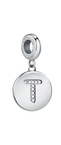Мужские кулоны и подвески мужская подвеска стальная Morellato Steel pendant letter "T" Drops SCZ1169
