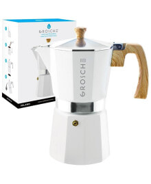 GROSCHE milano Stovetop Espresso Maker Moka Pot 9 Espresso Cup Size 15.2 oz