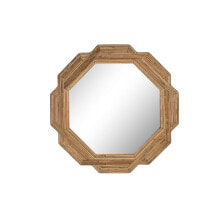 Wall mirror DKD Home Decor 80 x 2 x 80 cm Natural Brown Urban