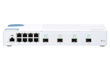 Сетевое оборудование QNAP QSW-M408S сетевой коммутатор Управляемый L2 Gigabit Ethernet (10/100/1000) Белый