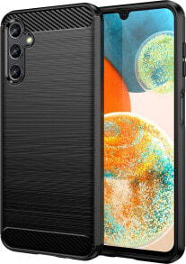 Hurtel Carbon Case etui Samsung Galaxy A14 5G elastyczny silikonowy karbonowy pokrowiec czarne