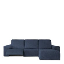 Right short arm chaise longue cover Eysa ROC Blue 120 x 120 x 360 cm