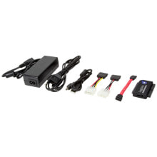 LogiLink AU0006D кабельный разъем/переходник USB A 40-pin, 44-pin, SATA Черный