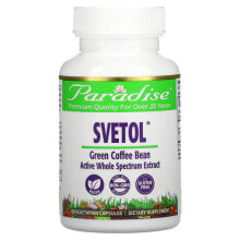 БАДы для похудения и контроля веса парадайз Хербс, Svetol, зерна зеленого кофе, 60 вегетарианских капсул