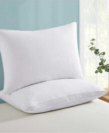 UNIKOME 2-Pack Medium Soft Goose Down and Feather Gusseted Pillow, King