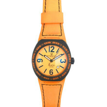 Мужские наручные часы с ремешком Мужские наручные часы с оранжевым кожаным ремешком Montres de Luxe 09BK-2502 ( 40 mm)