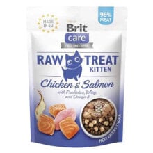 BRIT Care Raw Treat Kitten chicken with salmon cat treat 40g