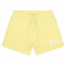 Sports Shorts for Women Champion Drawcord Pocket Yellow
