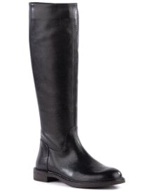 Купить черные женские высокие ботинки Seychelles: Seychelles Dancing Circles Leather Tall Boot Women's