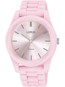 Женские наручные часы женские наручные кварцевые часы LORUS силиконовый ремешок. Водонепроницаемость-10 АТМ. Прочное, минеральное стекло.