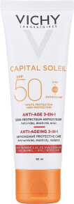 3in1 Anti-Aging Sonnenschutzcreme für das Gesicht mit Antioxidantien SPF 50 - Vichy Ideal Soleil Anti-Agening Care SPF50