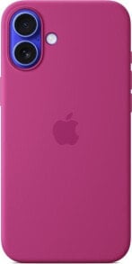 Apple Apple iPhone 16 Plus Silikoninis dėklas with MagSafe - Fuchsia