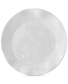 Q Squared ruffle White Melamine Salad Plate, Set Of 4
