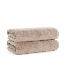 Luxury Turkish Bath Towels, 2-Pack, 600 GSM, Extra Soft  Plush, 30x60, Solid Color Options with Dobby Border