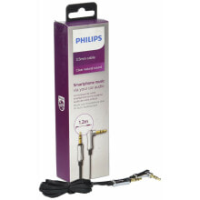 Philips DLC2402BK/10 аудио кабель 1,2 m 3,5 мм Черный