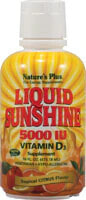 Витамин D NaturesPlus Liquid Sunshine Vitamin D3 Жидкий витамин D-3 5000 МЕ 473 мл