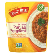 Готовые блюда и полуфабрикаты tasty Bite, Индийский пенджабский баклажан, средний, 285 г (10 унций)