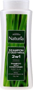 Shampoo und Conditioner mit Kalmus für fettiges Haar - Joanna Naturia Shampoo With Conditioner With Airom