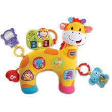 Развивающие коврики для малышей Интерактивная игрушка-подушка говорящая и музыкальная - VTech Baby -  с подвесками зверей, погремушкой, пианино и зеркалом. Возраст: от 3 месяцев.