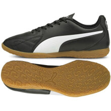 Мужская спортивная обувь для футбола мужские футбольные бутсы черные для зала Football boots Puma King Hero 21 IT M 106557 01