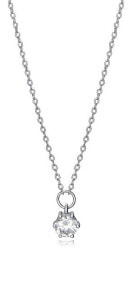 Ювелирные колье Shiny silver necklace with zircons Clasica 13014C000-30