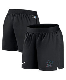 Nike women's Black Miami Marlins Authentic Collection Team Performance Shorts