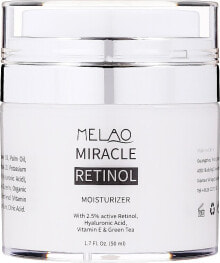 Feuchtigkeitsspendende Gesichtscreme mit 2.5% Retinol, Hyaluronsäure, Vitamin E und grünem Tee - Melao Retinol Moisturizer Face Cream