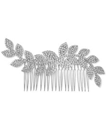 Silver-Tone Pavé Leaf Sprig Hair Comb, Created for Macy's