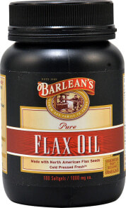 Рыбий жир и Омега 3, 6, 9 barlean's Pure Flax Oil -- 1000 mg - 100 Softgels