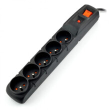 Power strip with protection Acar F5 black - 5 sockets - 3m