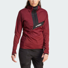 adidas women Techrock Ultralight 1/2-Zip Hooded Fleece Jacket