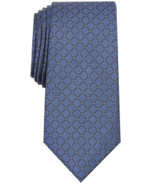 Men's Malone Grid Slim Tie, Created for Macy's