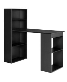 Computer Desk Writing Office 6-Tier Storage Shelves